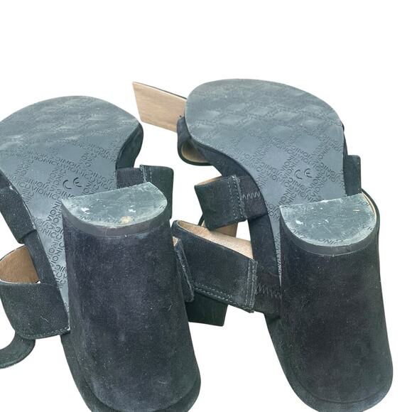 NWOT! VIONIC Blaire Heeled Black Suede Sandal - Size 10 - Picture 7 of 16